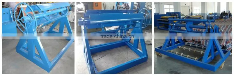 2014 hot sale and good quality hydraulic steel plate cut to length cutting machine uncoiler