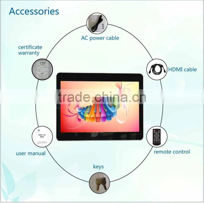 19 inch SH1903AD Network Android System HD wall mounted advertising display player android tablet
