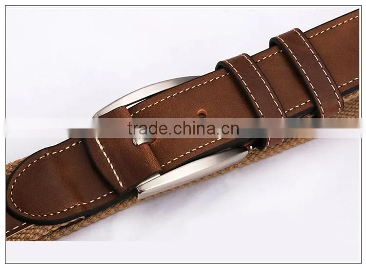Custom belt cowhide leather belt canvas belt