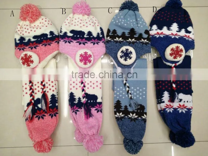 2016 baby waterproof windproof knitted hats