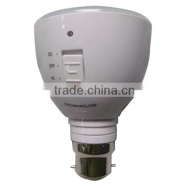 E27/B22 AC85-265V rechargeable led bulb with remote controller