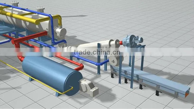 Waste tires pyrolysis unit