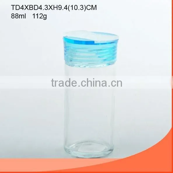 185ml glass jar with clip,silicone pad and lid