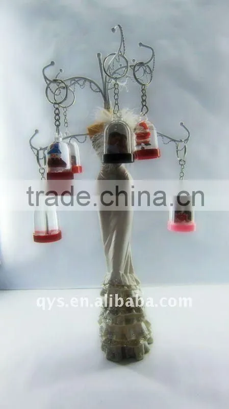 Santa Claus Snow Ball Key Chain/Key Ring
