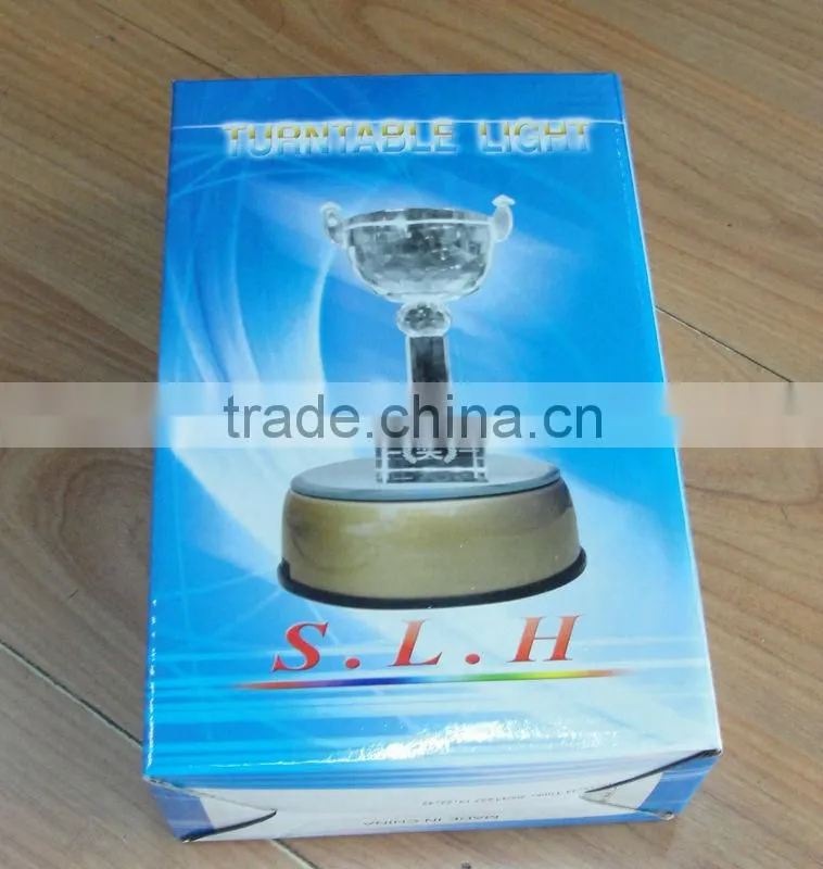 Led light base rotating for 3d crystal/Crystal Decoration