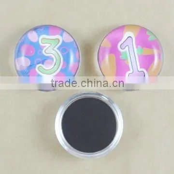 Wholesale 3d glass crystal fridge magnet with dragonfly for home decoration