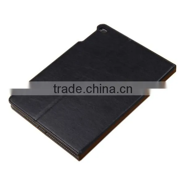 PU leather stand auto sleep smart cover folio case for apple iPad Air 2, for ipad 6 leather case