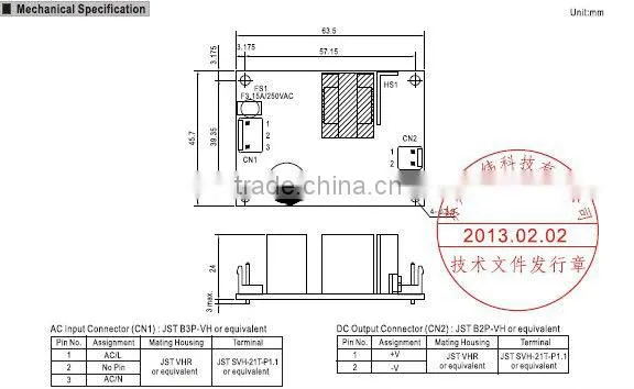 Meanwell Meanwell 15W 36V Single Output/ dc switching power supply/15W 36V switching power supply/PCB power supply