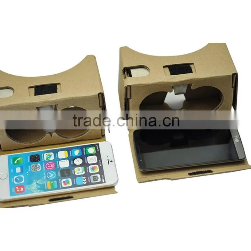 cardboard 3d video glasses virtual reality vr box 3D videos with headband