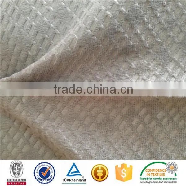 wholesale 100%polyester embossed knitted car seat cover fabrice