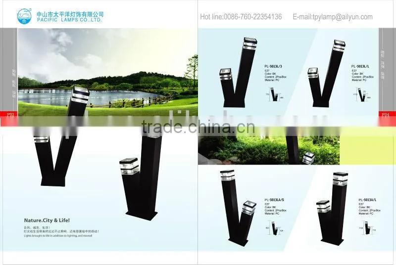 2013 Modern LED Garden Light/LED Lawn Light in Aluminium and PC with red/blue/yellow/green/white