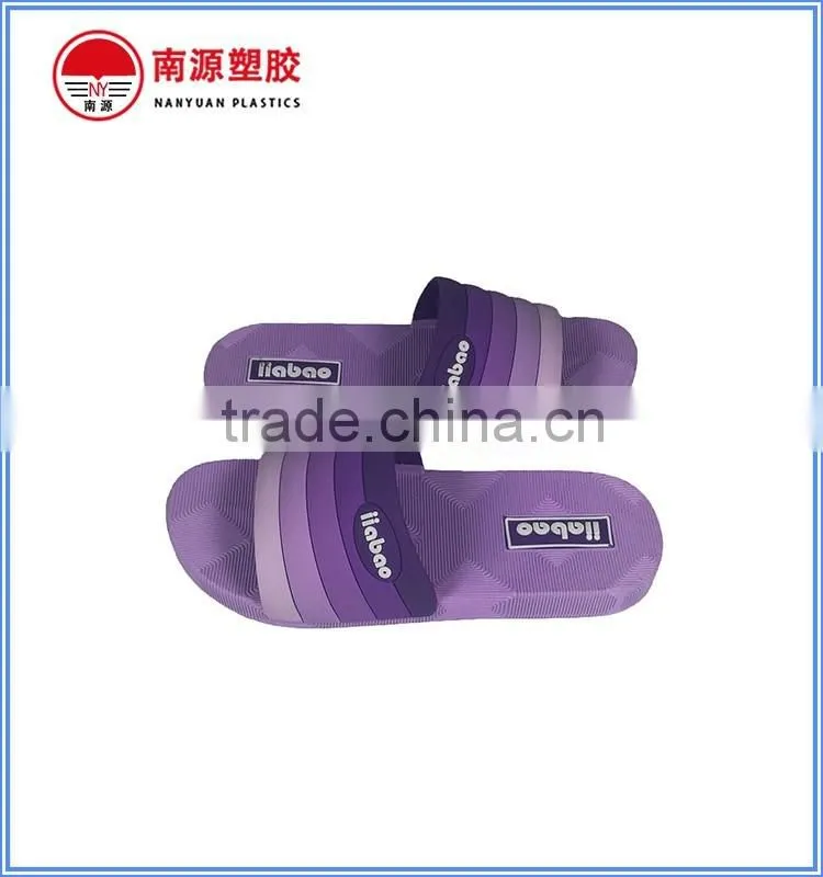 PVC rainbow strap fashion slipper for lady