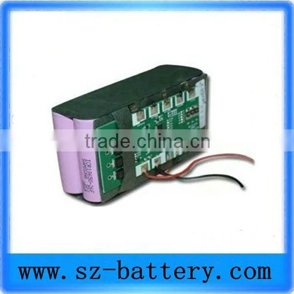 Deep cycle battery 7.4V 12ah lithium ion battery pack with medical devices