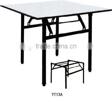 white restaurant table pvc round folding table YT15