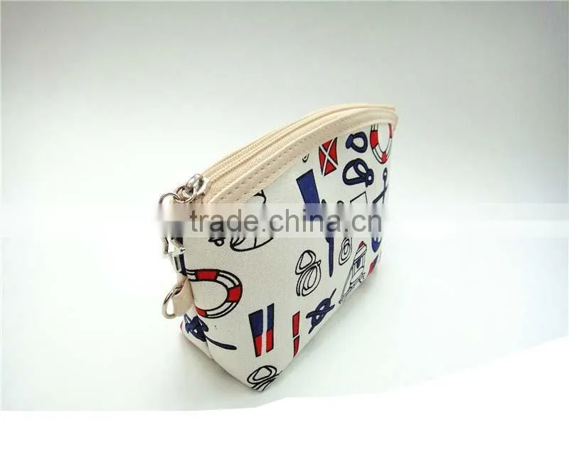 Promotional canvas cosmetic travel bag made in Guangzhou China