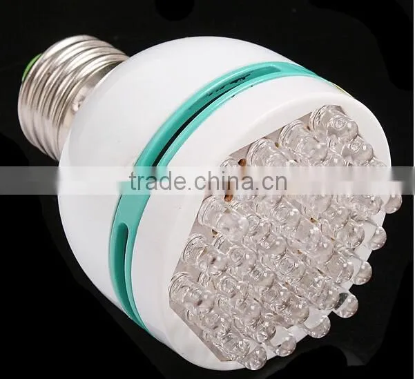 3W Energy Saving E27 LED lamp 42 pcs LED Bulb Light with blue/green/yellow light color choice led lighting