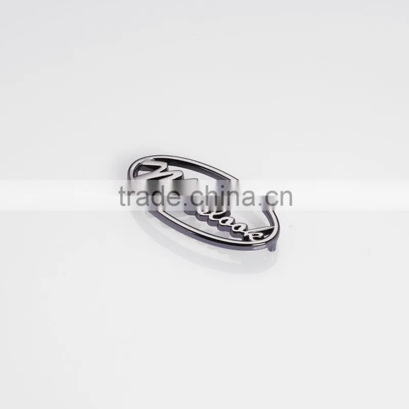 Brand name clothing labels printed garment label handmade metal label