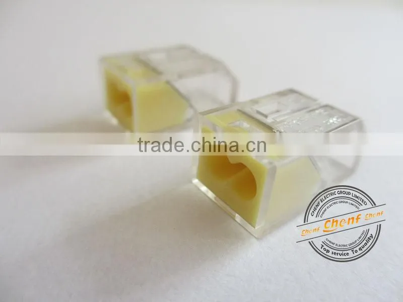 High Quality Push In 2.5mm Electrical Wiring Connector 2 Pole