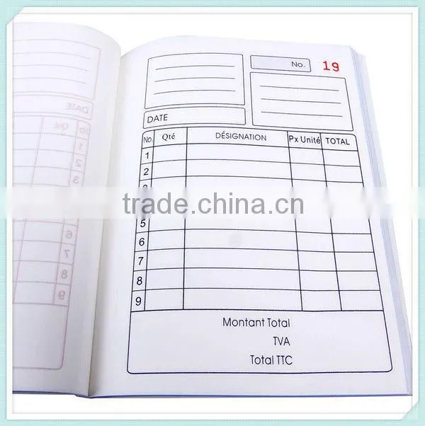 NCR manufactures 5.5*8.1'' duplicate easy copying invoice book