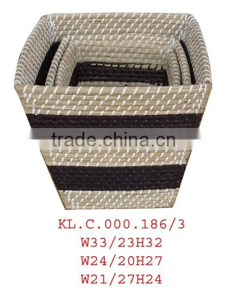 High quality best selling 2016 water hyacinth rectangle storage basket from Vietnam
