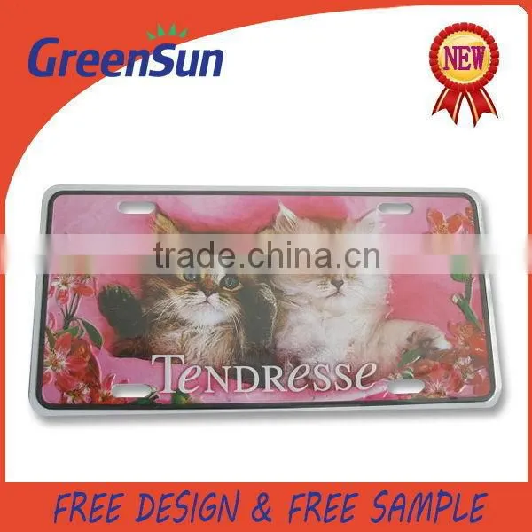 2015 most popular creative factory price rotating car plate