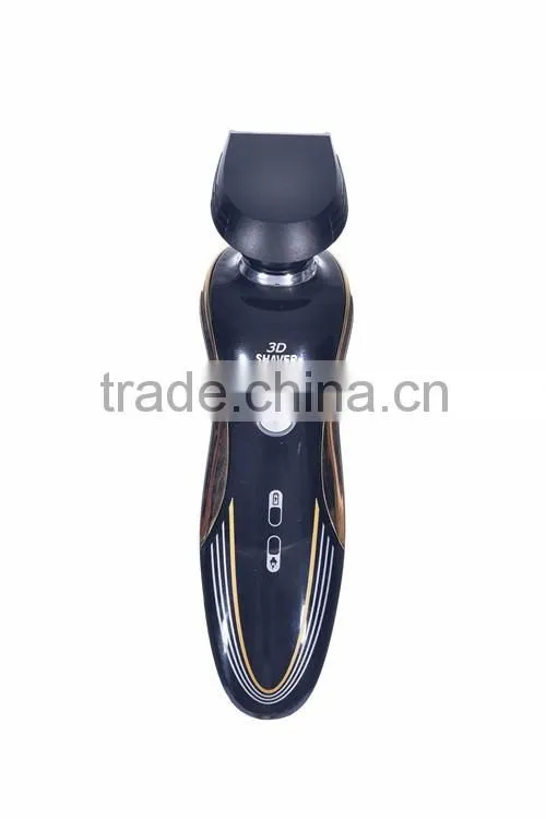 New arrival 3 head 3 in 1 12v black man electric shaver for men