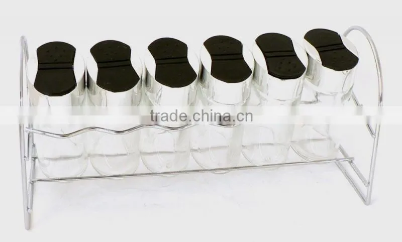 spice jars packaging tilt glass jar glass condiment set
