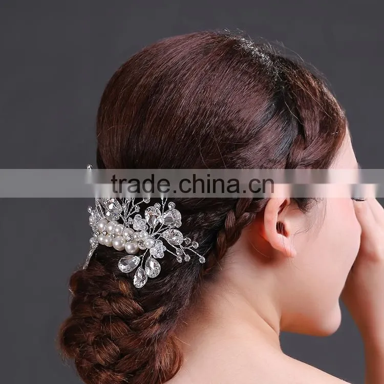 wholesaler crystal rhinestone manufacture of hair comb