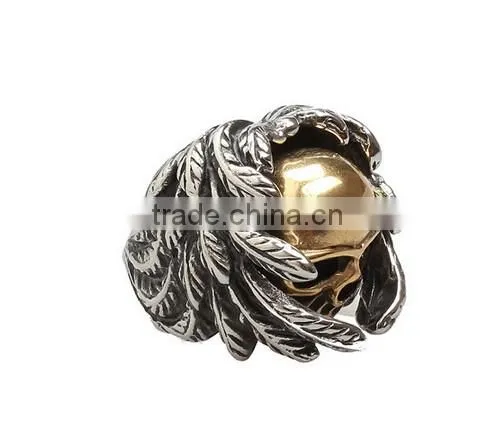 new Man's Titanium steel Men'sThe Expendables skull ring