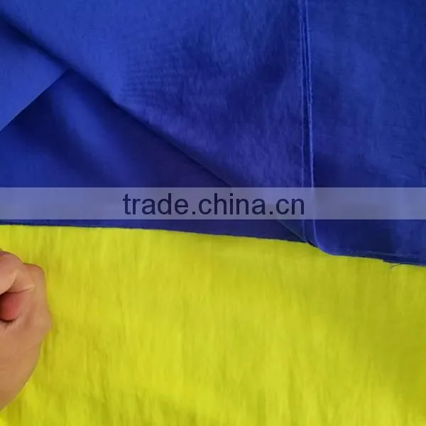 100% Nylon Taslon Fabric/ wrinkled nylon fabric for Beach Pants/Sportswear/school uniform fabric