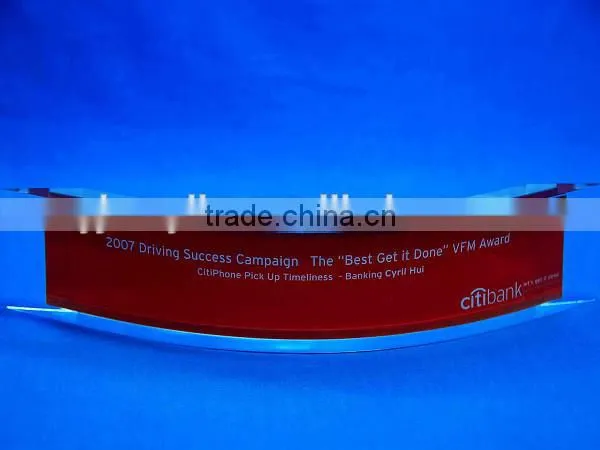Customized acrylic award plaque