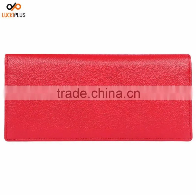 Luckiplus RFID Blocking Safe Wallet for Women Red Color Card Wallet