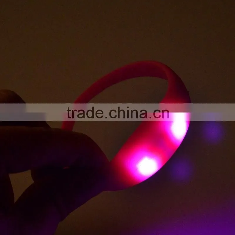 2016 Unisex Party LED Light Up Bracelet Wristband,motion activated led bracelet