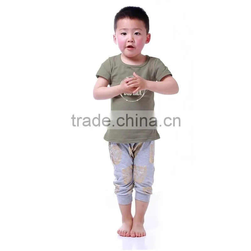 boys clothes summer 2016 new with The blcak Cross baby clothing sets
