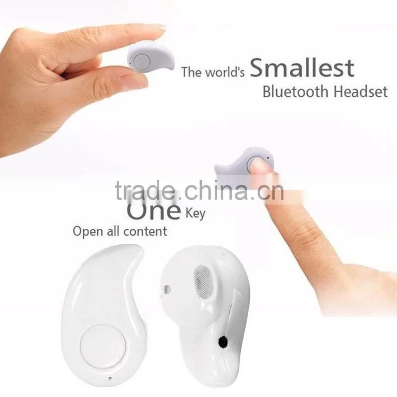 Mini single ear invisiable invisible bluetooth earphone Wireless Bluetooth 4.0 Stereo In-Ear Headset Earphone For Samsung iphone