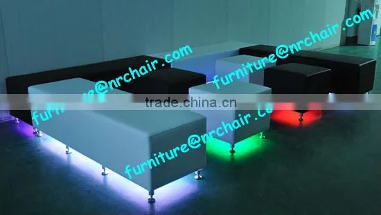 shanghai commercial furniture event rental home use Acrylic Led Love Cube Sofa