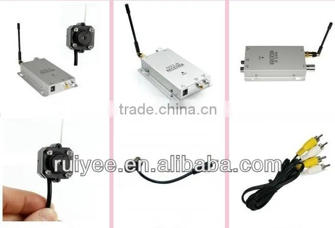 RY-203A battery operated Night Vision A/V Audio CCTV Hidden Color Security Wireless Camera with Receiver