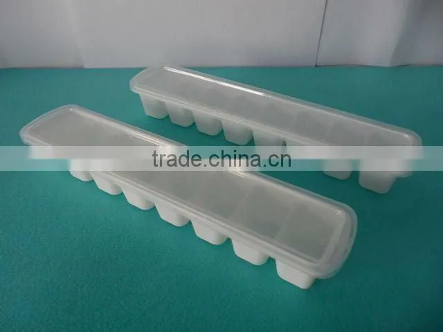 8 lattices Plastic PP Ice Mold with lid