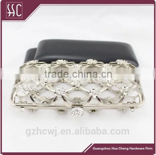 19.2*8.7cm traditional clutch bags & high quality metal clutch box frame