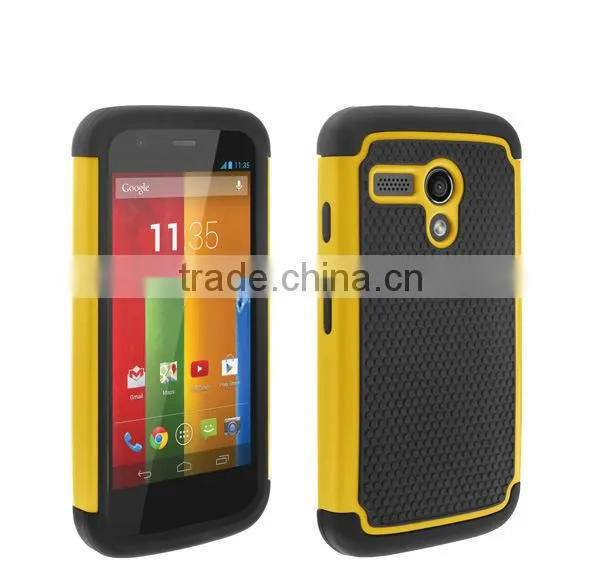 Cell phone hybrid shockproof hard case for moto g