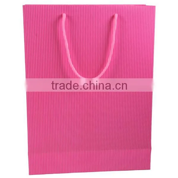 Big Size 3 Colors Stripe Paper Shopping Bag