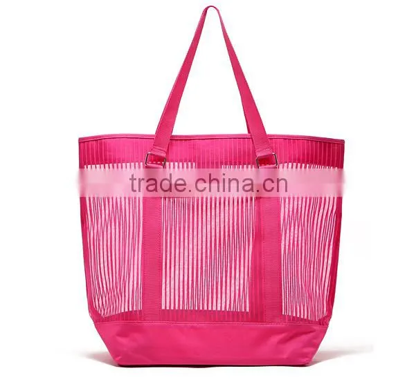 PVC Beach Lash Package Tote Shoulder Bag with Interior Pocket