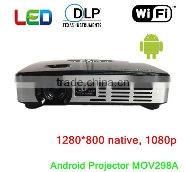 no wifi mini pocket projector for IOS Android