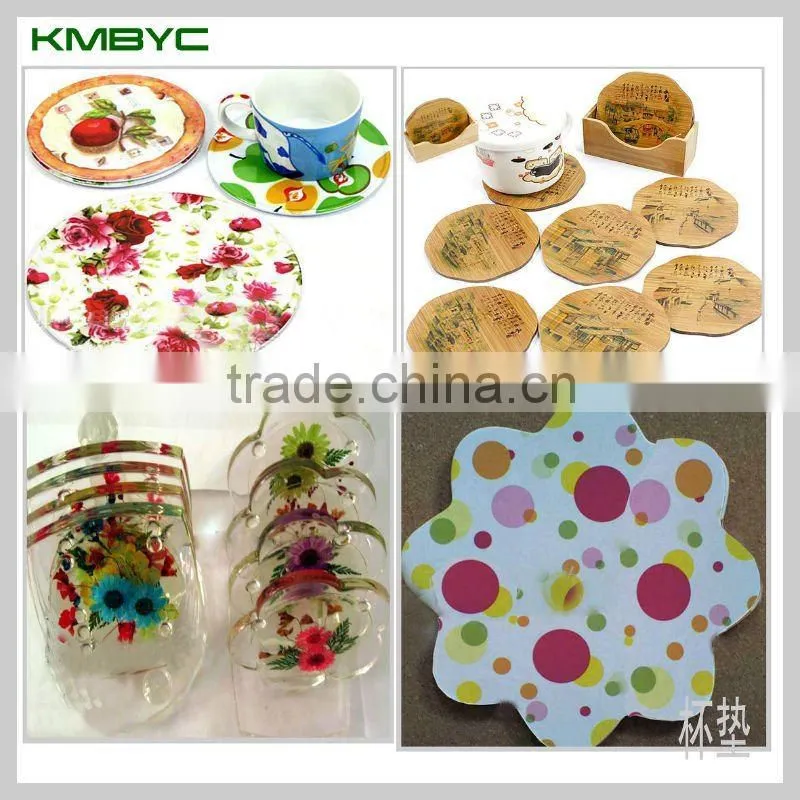 wooden Cup Mat printing A3 high speed printer machine BYC series