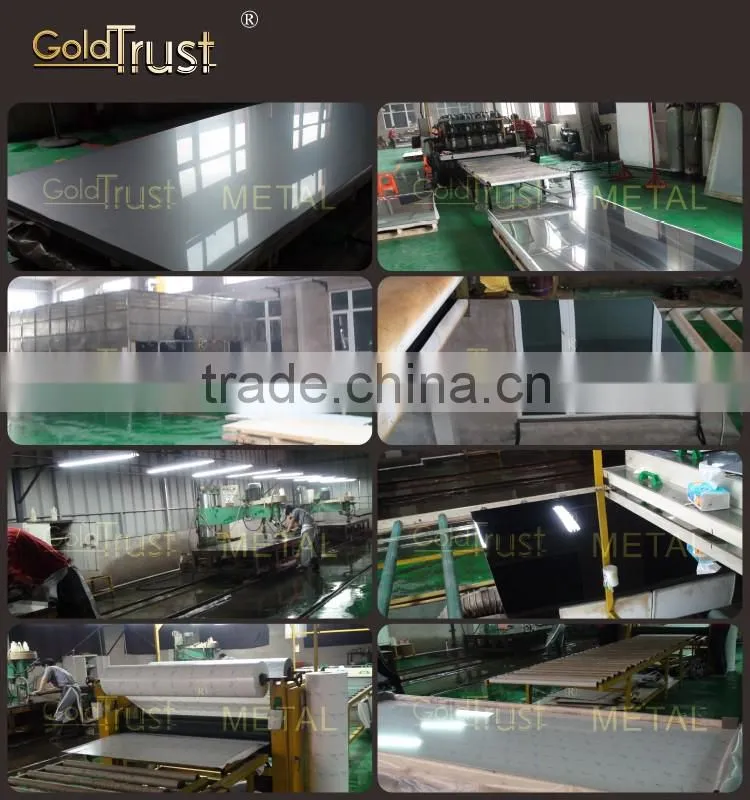 N0.8 Mirror Ti-Gold Rose Surface Decorative Stainless Steel Sheets