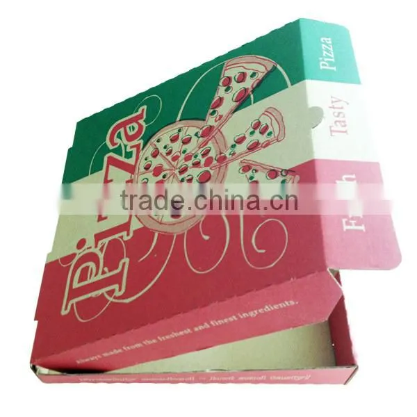 Wholesale plain white corrugated pizza box/high quality and reasonable price pizza box