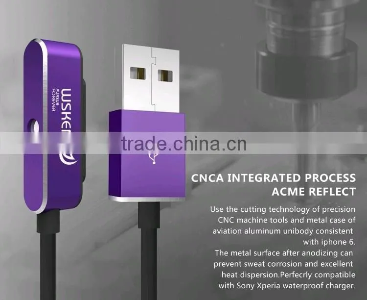 Original Wsken Xcable Double Metal Intelligent Version Magnetic Charging Cable For Sony Xperia Z3 Z2 Z1 Z3 Compact Z3 tablet