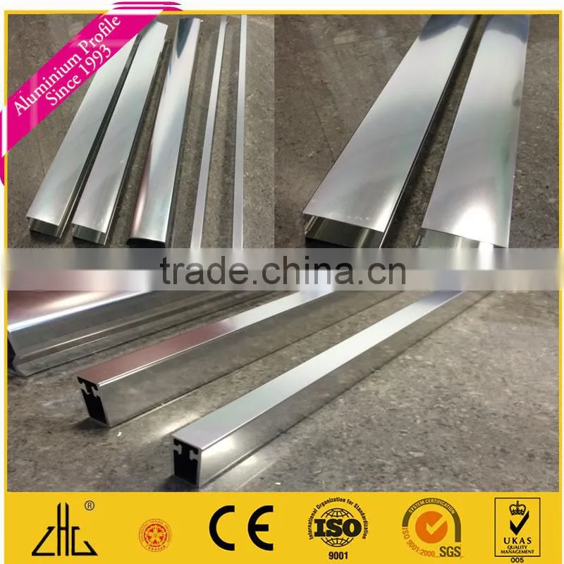 TOP!! Wooden Color Anodizing Polishing Aluminium Extrusion, polishing aluminum extrusion profile,