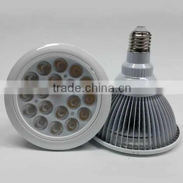 e27 aluminum full white 18w par38 led spot light