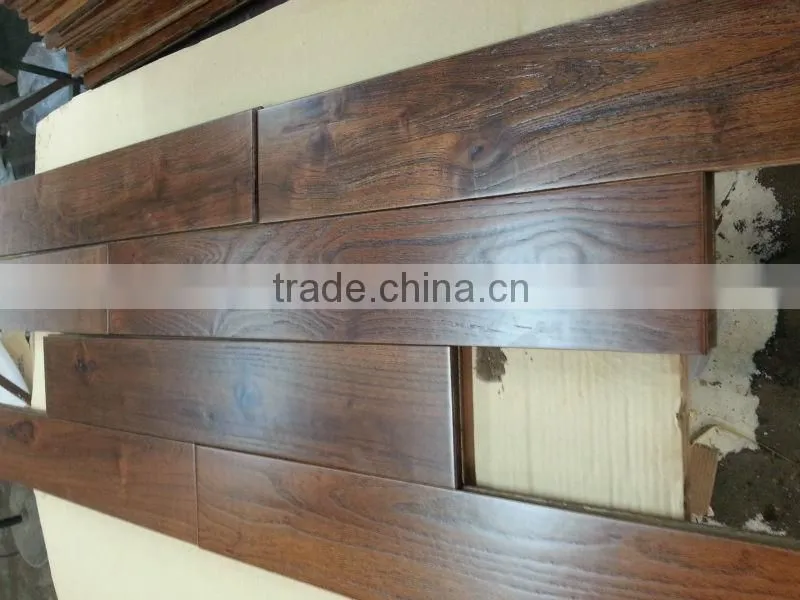 Chinese Wire-brushed Locust Hardwood & Solid Wood Flooring
